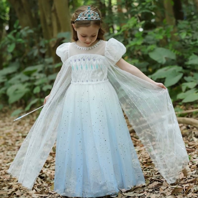 予約] Princess Snowy Glitter Dress + tiara & sti