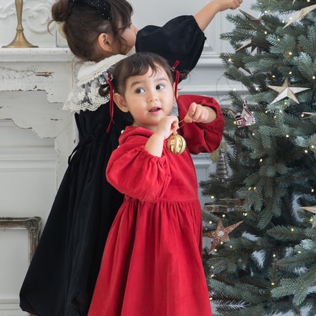 [即納] Diana Christmas dress_Red / Eugenie Candys (M _ size のみ）
