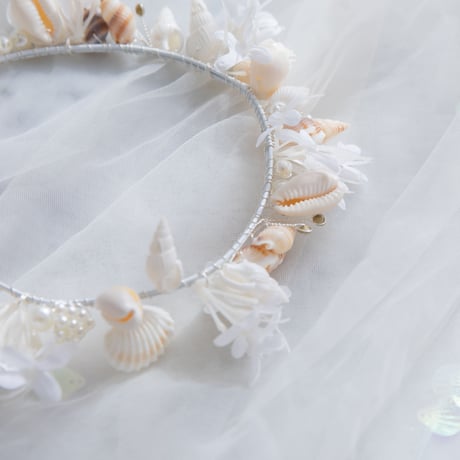 [予約] Ocean Bloom Shell Tiara