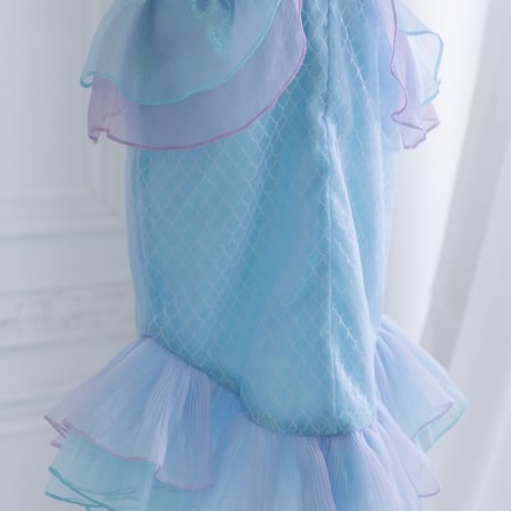 [予約] Shell Top Mermaid Dress + Aqua Shell Choker SET