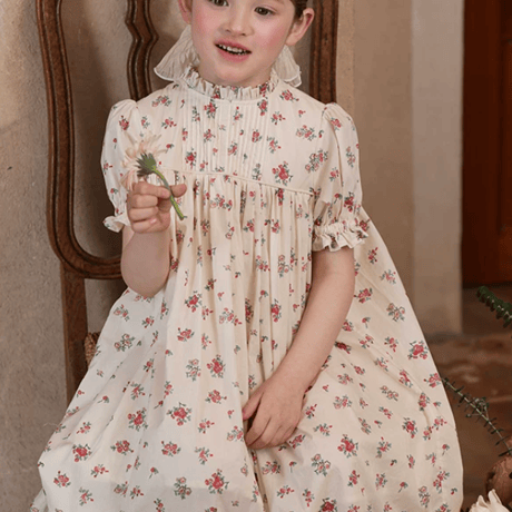 [予約] Antique Floral Dress