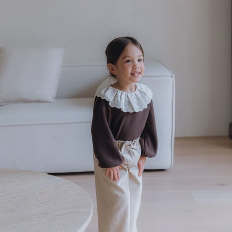 [即納] pleated lace t-shirt / Roa(Mint XSのみ)