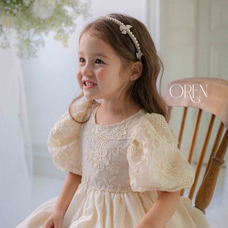 [即納] Eta Bling Dress (kids)/ OREN by Hibyebebe （XL_sizeのみ)