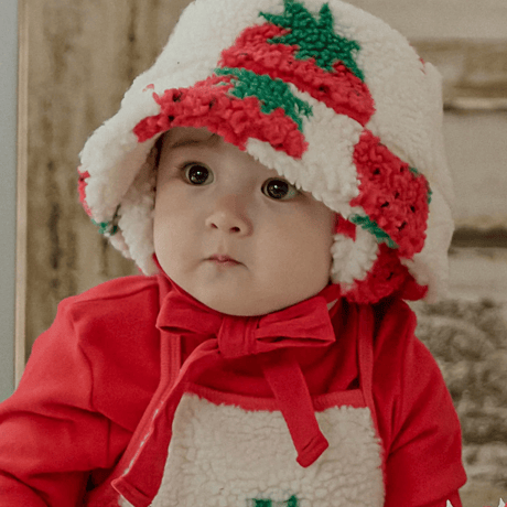 [即納]  Sweet berry earmuffs bucket hat