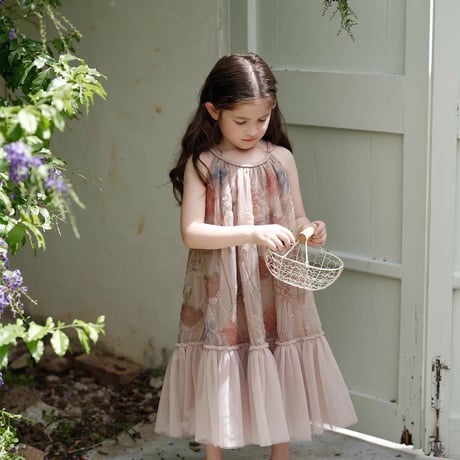 [予約] antique garden bohemian dress