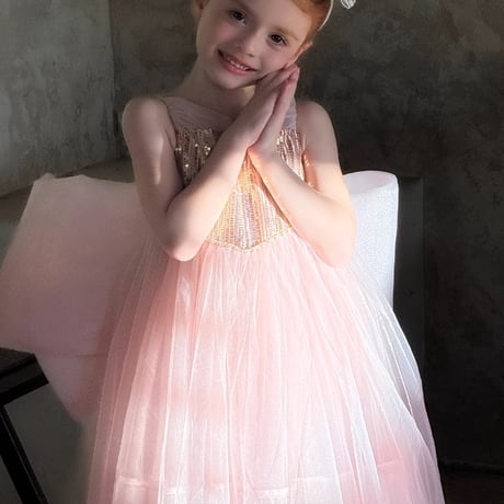 [予約] Pink Princess Castle Dress/ little time