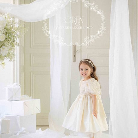 [即納] Eta Bling Dress (kids)/ OREN by Hibyebebe （XL_sizeのみ)