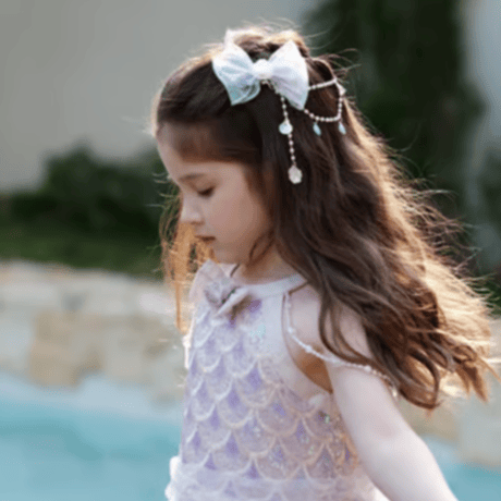 [予約]  pearl ribbon seashell hairpin