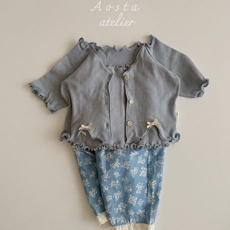 [即納] camellia cardigan / Aosta(ivory S,M,L,XL_pink S,M,L,XLのみ)