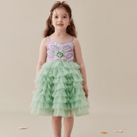 [予約] Mint Sparkle Shell Dress