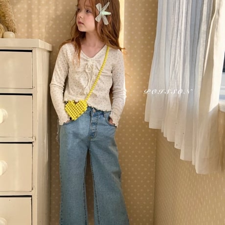 [即納] Heart pocket denim/POISSON （JL,S_ size のみ）