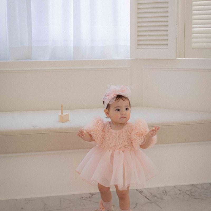 フォーマル・ドレス・スーツ Blooming Rose Pearl Dress M(100) / OREN 羽根 星奈様 専用ページ [予約] Blooming rose pearl suit / O