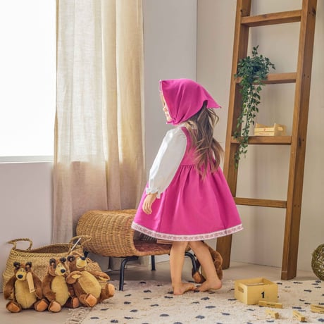 [予約] Masha Dress Set (Dress + Scarf)/ Mini Recipe