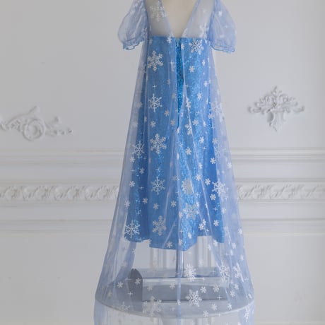 [予約]Snow Queen Glitter Dress (Short, Long) + tiara & stick set❄️