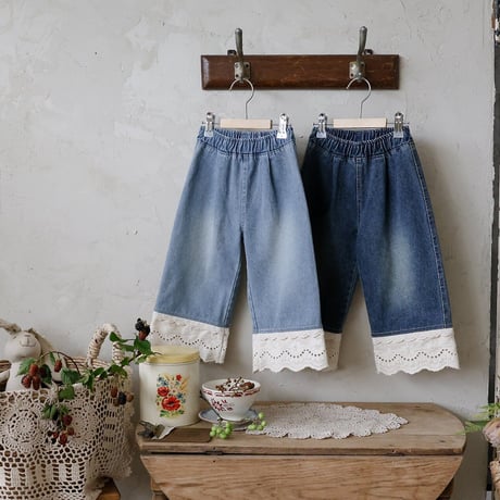 [予約] Delight Denim Pants / Puella FLO