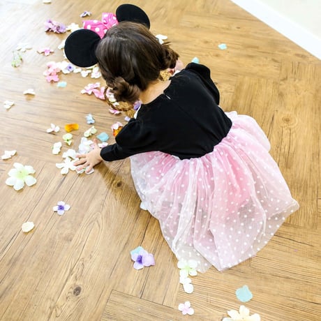 [即納]  Minnie Dress (pink)/ Mini Recipe  ( M, XL_size のみ）