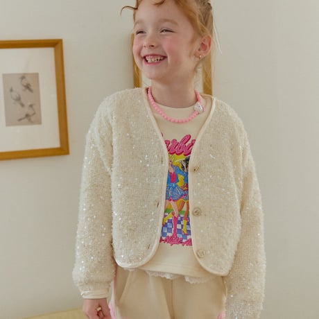 [即納] Spangle Cardigan/ berryberry （Pink 7_ size のみ）