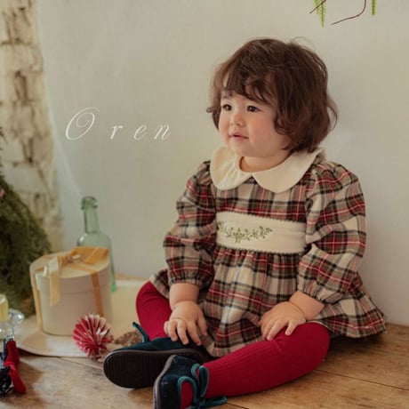 [即納] Noelia Check Suit / OREN by Hibyebebe (pink S sizeのみ)