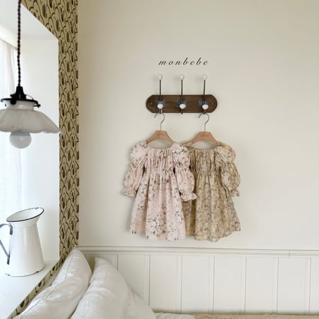 [即納] Misty eyelet ops/ Monbebe （Pink S_ size のみ）