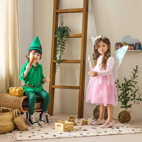 [即納]  Tinker Bell Fairy Dress(Pink/Green)/ Mini Recipe  ( Green S, Pink S_ size のみ   )
