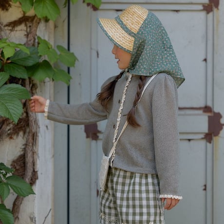 [予約] Soleil Scarf Straw Hat/ OREN by Hibyebebe