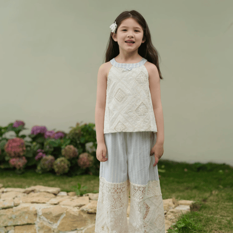 [予約] Ciel Lace Stripe (pants)