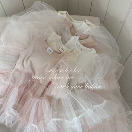 [即納] Rachel Tutu suit/ Monbebe (Peach pink Sのみ)