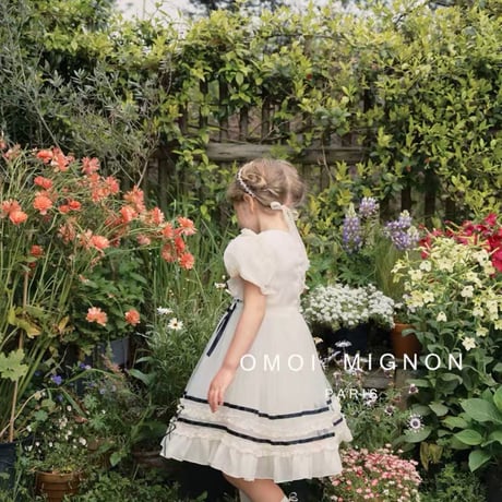 [予約]  Petite French Ribbon Dress / omoi mignon