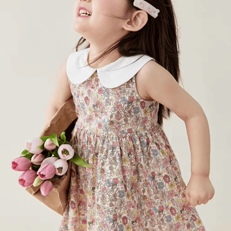 [予約] Petite Fleur Collar Dress