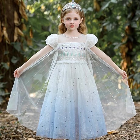 [予約] Princess Snowy Glitter Dress + tiara & stick set ❄️