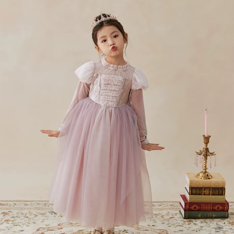 [即納] Winter Princess Velvet Tulle Dress (  140 _ size のみ   )