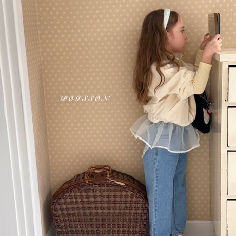[即納] Heart pocket denim/POISSON （JL,S_ size のみ）
