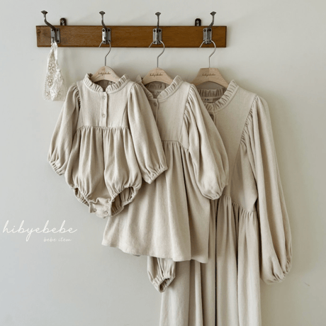 [即納] Roti dress / Hibyebebe （gray M, L, XL _ size のみ）