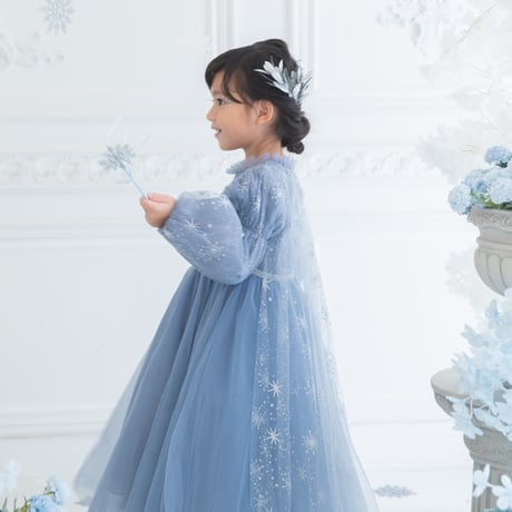 [即納] princess ice blue winter dress