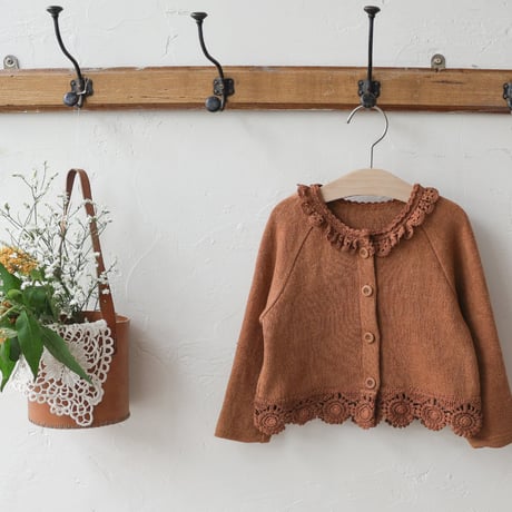 [即納] Sobre cardigan/puella FLO  （Brown 5, 7 _ size のみ）