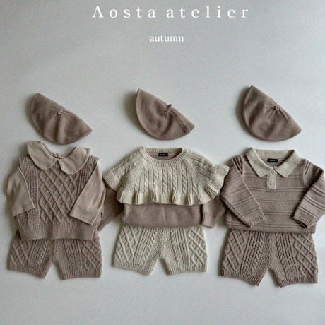 [即納] knit cape-T/Aosta (black M_のみ)