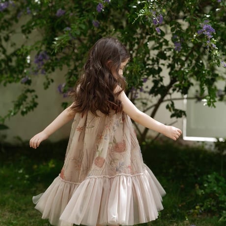 [予約] antique garden bohemian dress