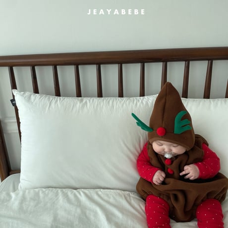 [即納]  Christmas suit + hat set (Rudolph) /Jea ya bebe