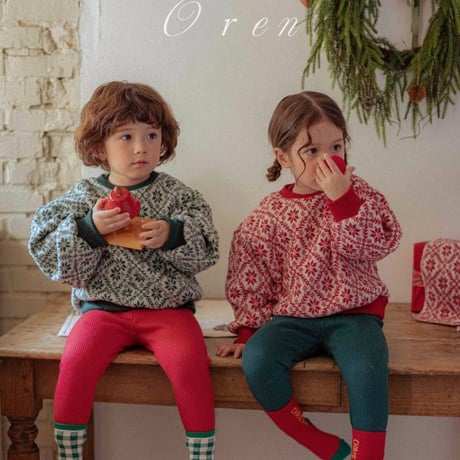 [予約] Snowflake knit MTM (with muffler) / OREN by Hibyebebe