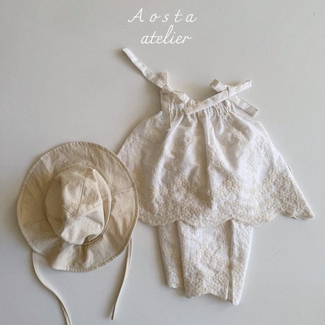[即納] bibi blouse / Aosta(white Lのみ)