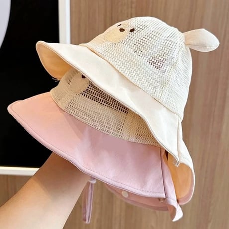 【即納】  sun summer bear hat