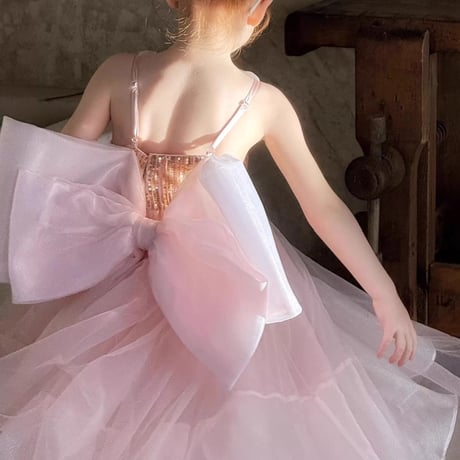 [予約] Pink Princess Castle Dress/ little time