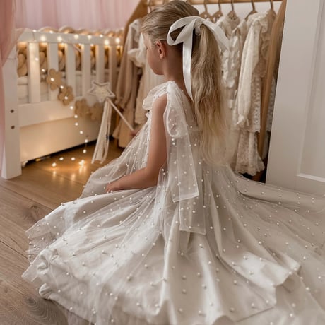 美品Pearl Girl Dress /nelia wears 予約】Pearl Girl Dress /nelia wears | Mimiel