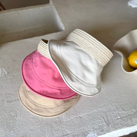 [予約] Solea soft brim sun cap / OREN by Hibyebebe