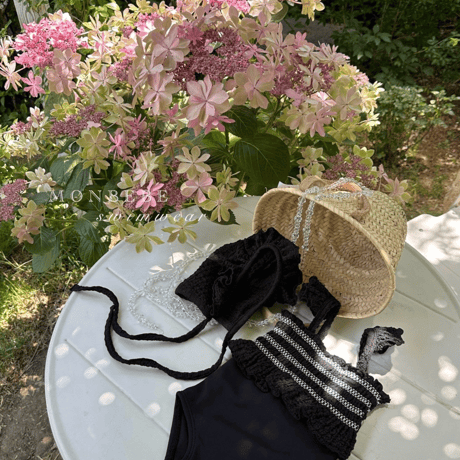 [予約] Spinkle swimsuit (including bonnet) / Monbebe