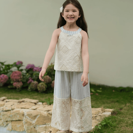 [予約] Ciel Lace Stripe (top)