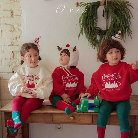 [予約] Christmas fleece MTM (Mom/Daddy) / OREN by Hibyebebe