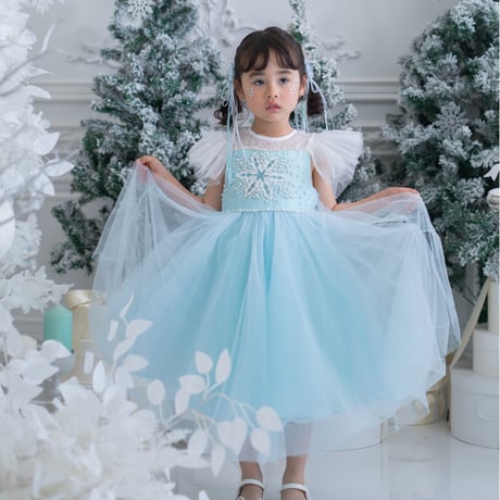 [即納] princess blue snow dress ( 2 _ size のみ)