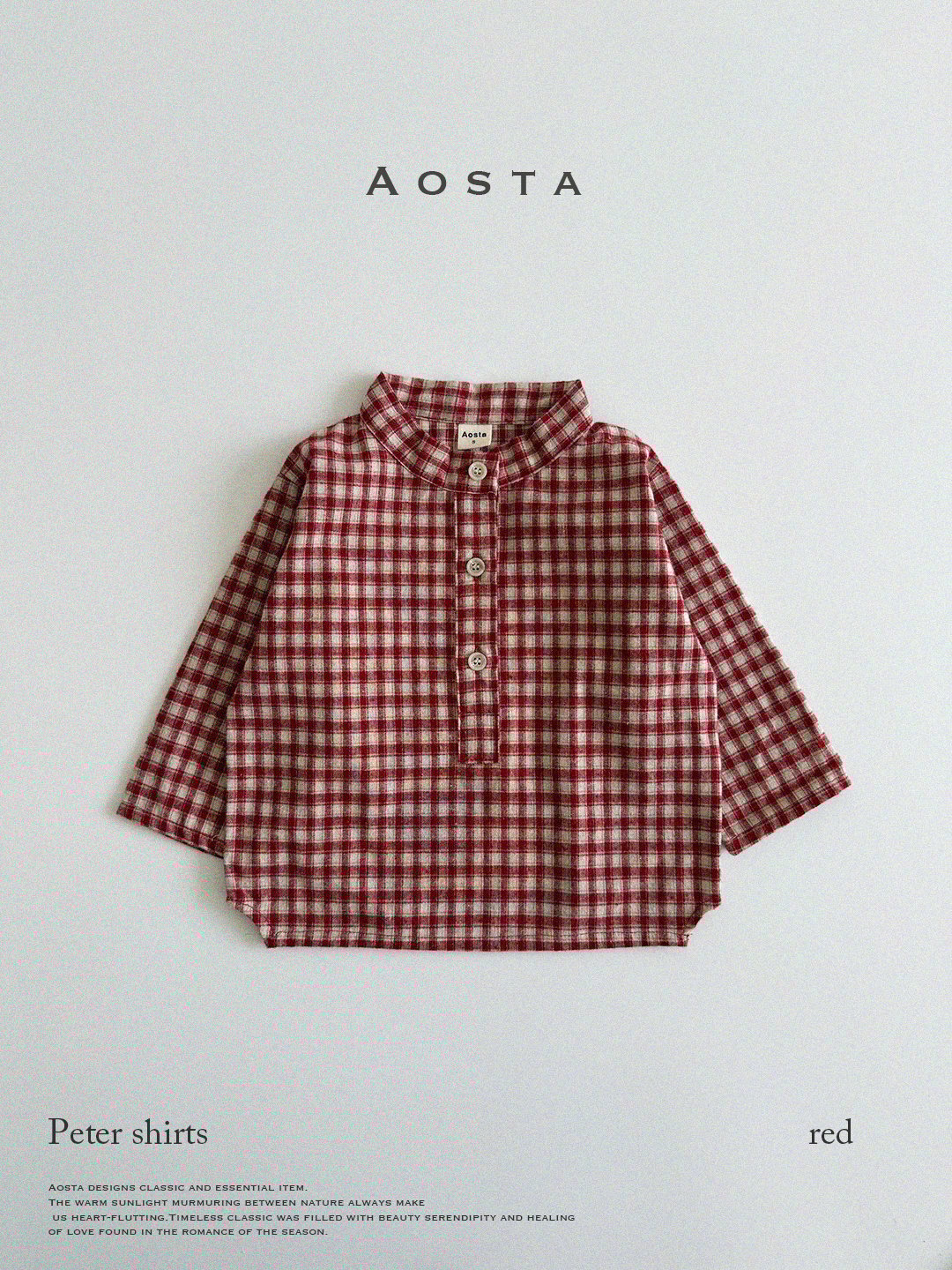 予約] peter shirt / Aosta | Mimiel 