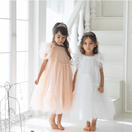 [予約] Rosy flora sha dress (Rosy pink)